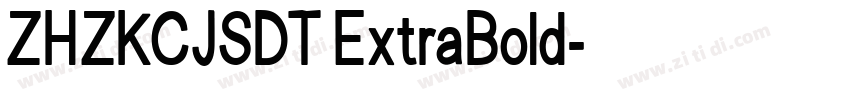 ZHZKCJSDT ExtraBold字体转换